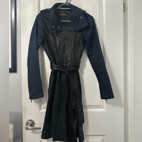 Mackage Lena Leather Trench - Picture 2 of 7